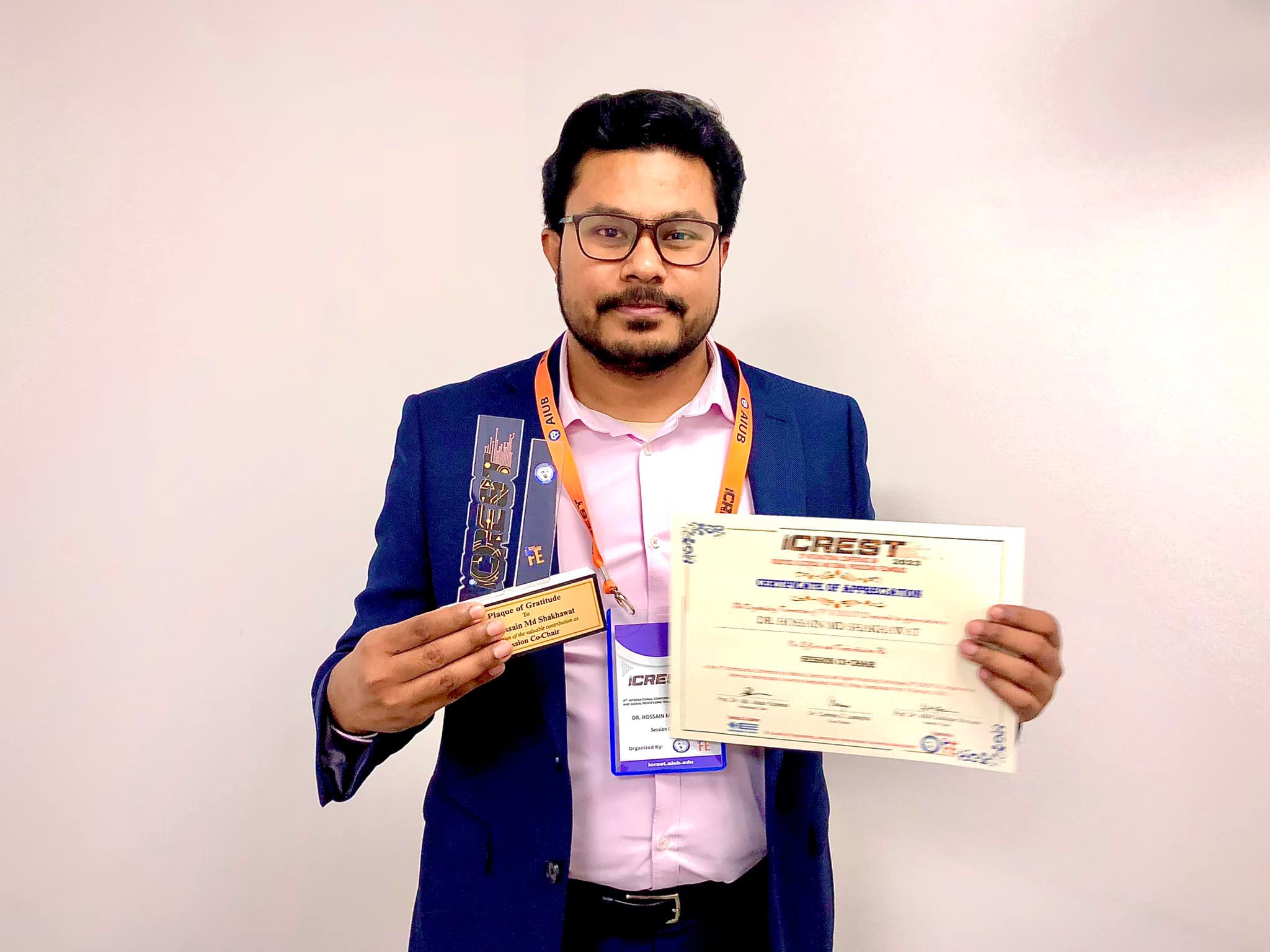 Attended ICREST conference as a Session Chair